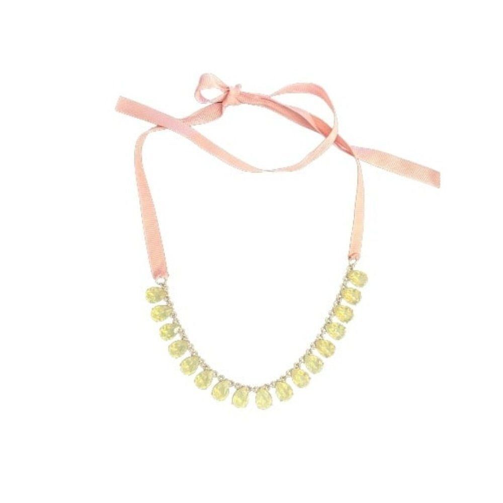 Green Teardrop Stones Necklace (n1)
